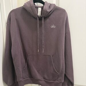 ALO Yoga Women’s Accolade Hoodie Size Small - LIMITED Edition Raisinette Color